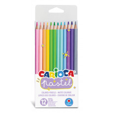 Карандаши цветные Carioca Pastel 43034 12цв. коробка/европод.