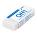 Ластик Deli EH03110 Offi 60x24x12мм ПВХ белый индивидуальная картонная упаковка