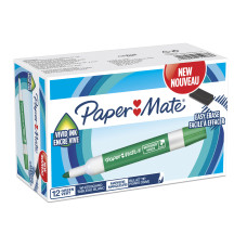 Набор маркеров для досок Paper Mate 2071063 Sharpie пулевидный пиш. наконечник зеленый коробка (12шт.)