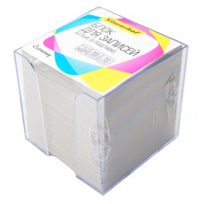 Блок для записей бумажный Silwerhof Эконом 701026 90х90х90мм 60г/м2 70% белый в подставке