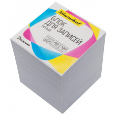 Блок для записей бумажный Silwerhof Премиум 90х90х90мм 80г/м2 100% белый
