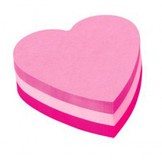 Блок самоклеящийся бумажный 3M Post-it Original 2007H Сердце 7100172402 70x70мм 225лист. розовый 3цв.в упак. 