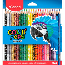 Карандаши цветные Maped Color`Peps 832224 декорированные карт.кор.