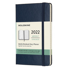 Еженедельник Moleskine CLASSIC WKNT Pocket 90x140мм 144стр. синий сапфир