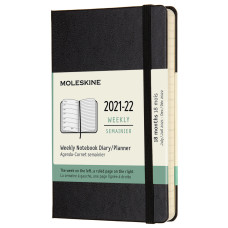 Еженедельник Moleskine ACADEMIC WKNT Pocket 90x140мм датир.18мес 208стр. черный