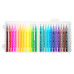Фломастеры Deli EC10324/A Color Emotion кисть смываемые 24цв. пластиковый пенал (24шт.)