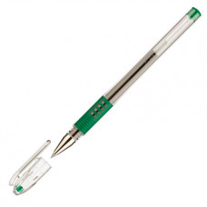 Ручка гелевая Pilot BLGP-G1-5 (BLGP-G1-5-G) 0.5мм стреловидный пиш. наконечник круглая телескопич.корпус корпус пластик резин. манжета прозрачный зеленые чернила коробка картонная