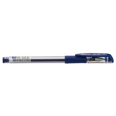 Ручка гелевая Deli E6600BLUE 0.5мм резин. манжета резиновая манжета прозрачный синие чернила