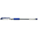 Ручка гелев. (49002302) прозрачный d=0.5мм синие сменный стержень 1стерж. линия 0.5мм резин. манжета