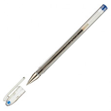 Ручка гелевая Pilot BLGP-G1-5-L (12057) 0.3мм круглая корпус пластик резин. манжета прозрачный синие чернила