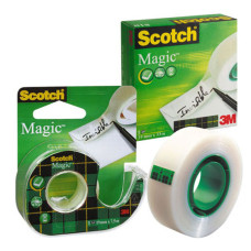 Клейкая лента канцелярская 3M Scotch Magic 810 7100024666 шир.19мм дл.33м невидимая в коробке