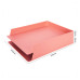 Лоток горизонтальный Deli NS021pink Nusign 325x240x45мм розовый