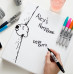 Набор маркеров перманентных Paper Mate Fine 1996112 Sharpie пулевидный пиш. наконечник 0.9мм ассорти блистер (18шт.)