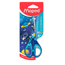 Ножницы Maped 464913 COSMIC KIDS детские 130мм ручки с резиновой вставкой нержавеющая сталь синий