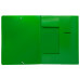 Папка на резинке Buro -PRB04GREEN A4 пластик кор.15мм 0.5мм зеленый