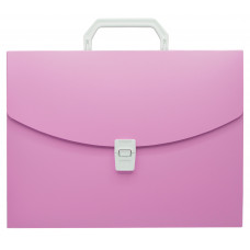 Портфель Бюрократ Pastel PASTPP01PINK 1 отдел. A4 пластик 0.7мм розовый