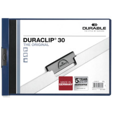 Папка с клипом Durable Duraclip Original 2246-07 A4 1-30лист. темно-синий