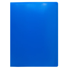 Папка с 40 прозр.вклад. Buro -ECB40BLUE A4 пластик 0.5мм синий