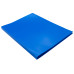 Папка метал.зажим Buro -ECB04CBLUE A4 пластик 0.5мм синий