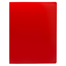 Папка метал.зажим Buro -ECB04CRED A4 пластик 0.5мм красный