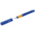Ручка перьев. Pelikan School Pelikano Junior (PL940874) синий A сталь нержавеющая для правшей в компл.:картридж 1шт с синими чернилами карт.уп.