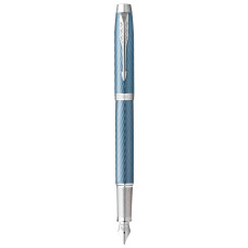 Ручка перьев. Parker IM Premium F318 (2143651) Blue Grey CT F сталь нержавеющая подар.кор.
