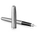 Ручка перьев. Parker Sonnet F546 (2146873) Stainless Steel CT F сталь нержавеющая в компл.:картридж 1шт с черными чернилами подар.кор.конвертор/картриджи