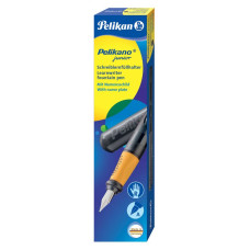Ручка перьев. Pelikan School Pelikano Junior (PL809108) антрацитовый A сталь нержавеющая для правшей карт.уп.