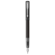 Ручка перьев. Parker Vector XL F21 (2159749) черный мет. F сталь нержавеющая в компл.:картридж 1шт с синими чернилами подар.кор.