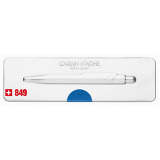 Ручка шариков. Carandache Office Popline Metal-X (849.640) Blue Metallic подар.кор.