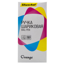 Ручка шариковая Silwerhof ORANGE 0.7мм шестигр. корпус пластик 1цв. синие чернила