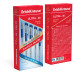 Ручка шариков. Erich Krause ULTRA-30 (19613) прозрачный d=0.7мм син. черн. линия 0.26мм резин. манжета