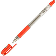 Ручка шариковая Pilot BPS-GP-F-R (77566) 0.7мм резин. манжета прозрачный красные чернила