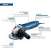 Углошлифовальная машина Bosch GWS 700 700Вт 12000об/мин рез.шпин.:M14 d=115/125мм