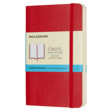 Блокнот Moleskine CLASSIC SOFT QP614F2 Pocket 90x140мм 192стр. пунктир мягкая обложка красный