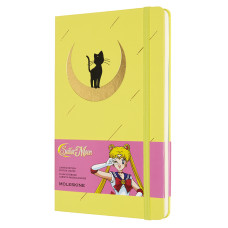 Блокнот Moleskine LIMITED EDITION SAILOR MOON LESRQP062D 130х210мм обложка текстиль 240стр. нелинованный желтый Cat