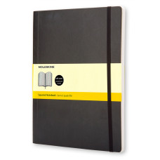 Блокнот Moleskine CLASSIC SOFT QP622 XLarge 190х250мм 192стр. клетка мягкая обложка черный