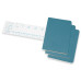 Блокнот Moleskine CAHIER JOURNAL CH011B44 Pocket 90x140мм обложка картон 64стр. линейка голубой (3шт)