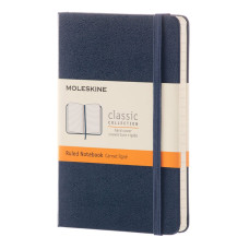 Блокнот Moleskine CLASSIC MM710B20 Pocket 90x140мм 192стр. линейка твердая обложка синий сапфир