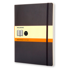 Блокнот Moleskine CLASSIC SOFT QP621 XLarge 190х250мм 192стр. линейка мягкая обложка черный