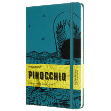 Блокнот Moleskine LIMITED EDITION PINOCCHIO LEPIQP060B Large 130х210мм 240стр. линейка твердая обложка темно-зеленый/черный The Dogfish