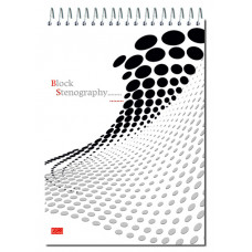 Блокнот Полином STENOGRAPHY 6C10 A5 обложка картон 60л клетка спираль ассорти