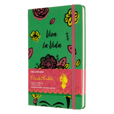 Блокнот Moleskine LIMITED EDITION FRIDA KAHLO LEFKQP060 Large 130х210мм 240стр. линейка твердая обложка зеленый