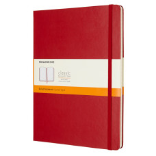 Блокнот Moleskine CLASSIC QP090F2 XLarge 190х250мм 192стр. линейка твердая обложка красный