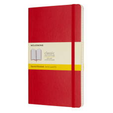 Блокнот Moleskine CLASSIC SOFT QP617F2 Large 130х210мм 192стр. клетка мягкая обложка красный