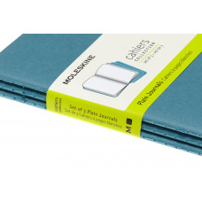 Блокнот Moleskine CAHIER JOURNAL CH013B44 Pocket 90x140мм обложка картон 64стр. нелинованный голубой (3шт)